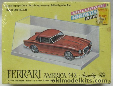 Renwal 1/48 Ferrari American 342 - with Showcase, 140-89 plastic model kit